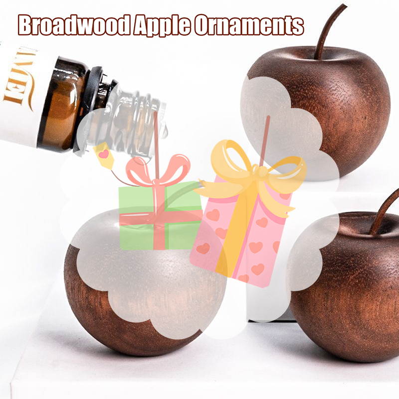 Fragrance Home Decor - 1PCS Of Wooden Apple Shaped Essential