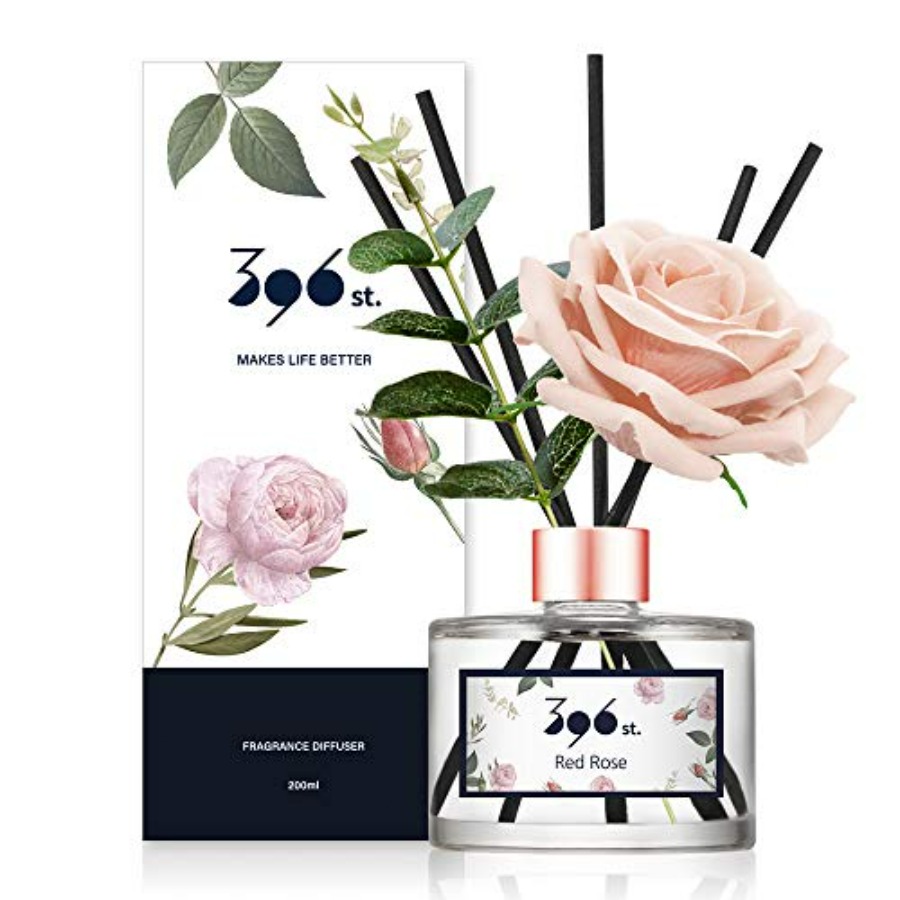 Home Fragrance Reeds - Rose Flower Reed Diffuser,,200ml 6.7oz /
