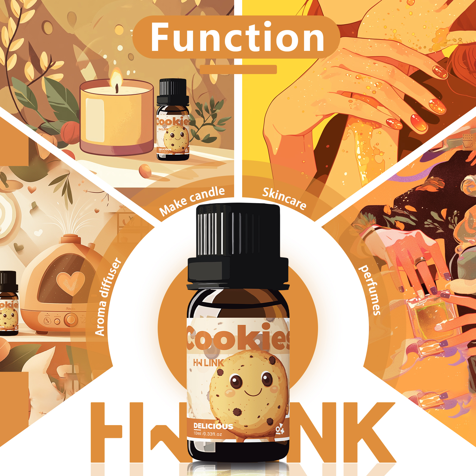 10ml Cookies Essential Oils Pe - огляд і ціна Home Fragrance Oils