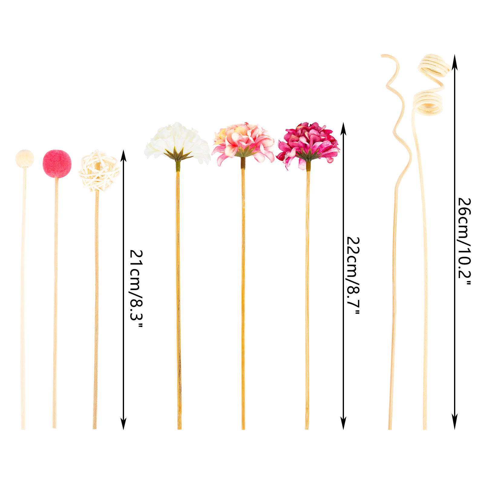 NEW 10PCS Pink Hydrangea Flowe - огляд і ціна Home Fragrance Reeds