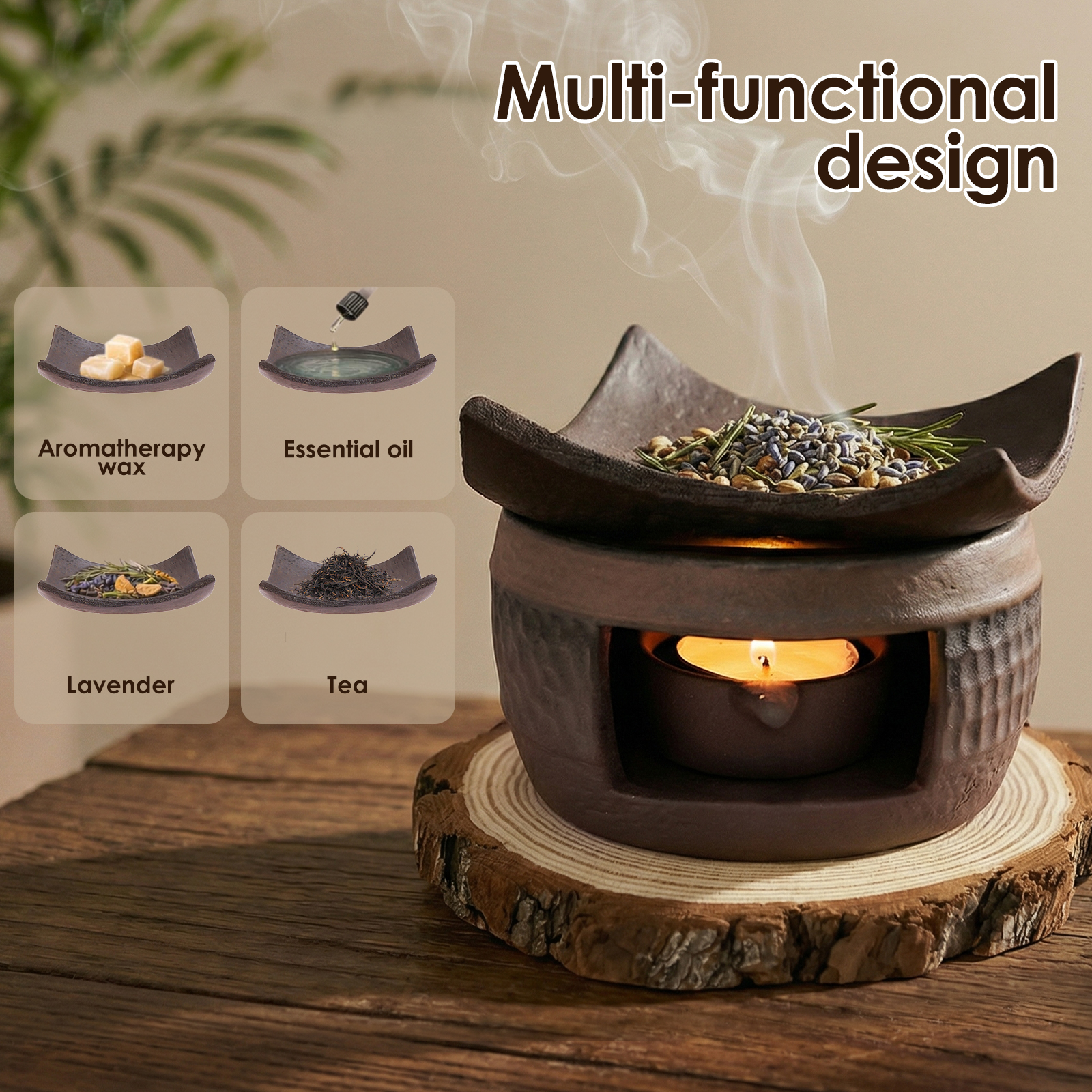 Ceramic Aromatherapy Tea Stove - огляд і ціна Wax Melt Burner