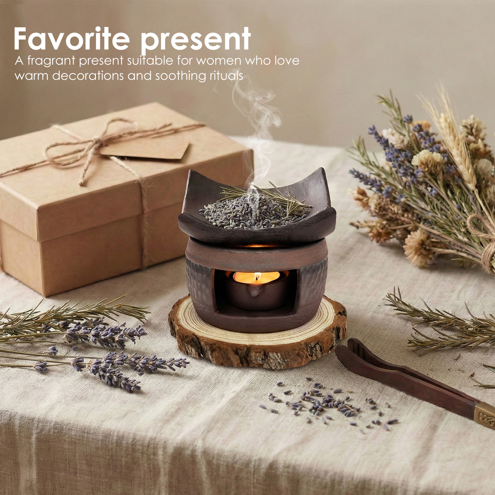 Ceramic Aromatherapy Tea Stove - огляд і ціна Wax Melt Burner