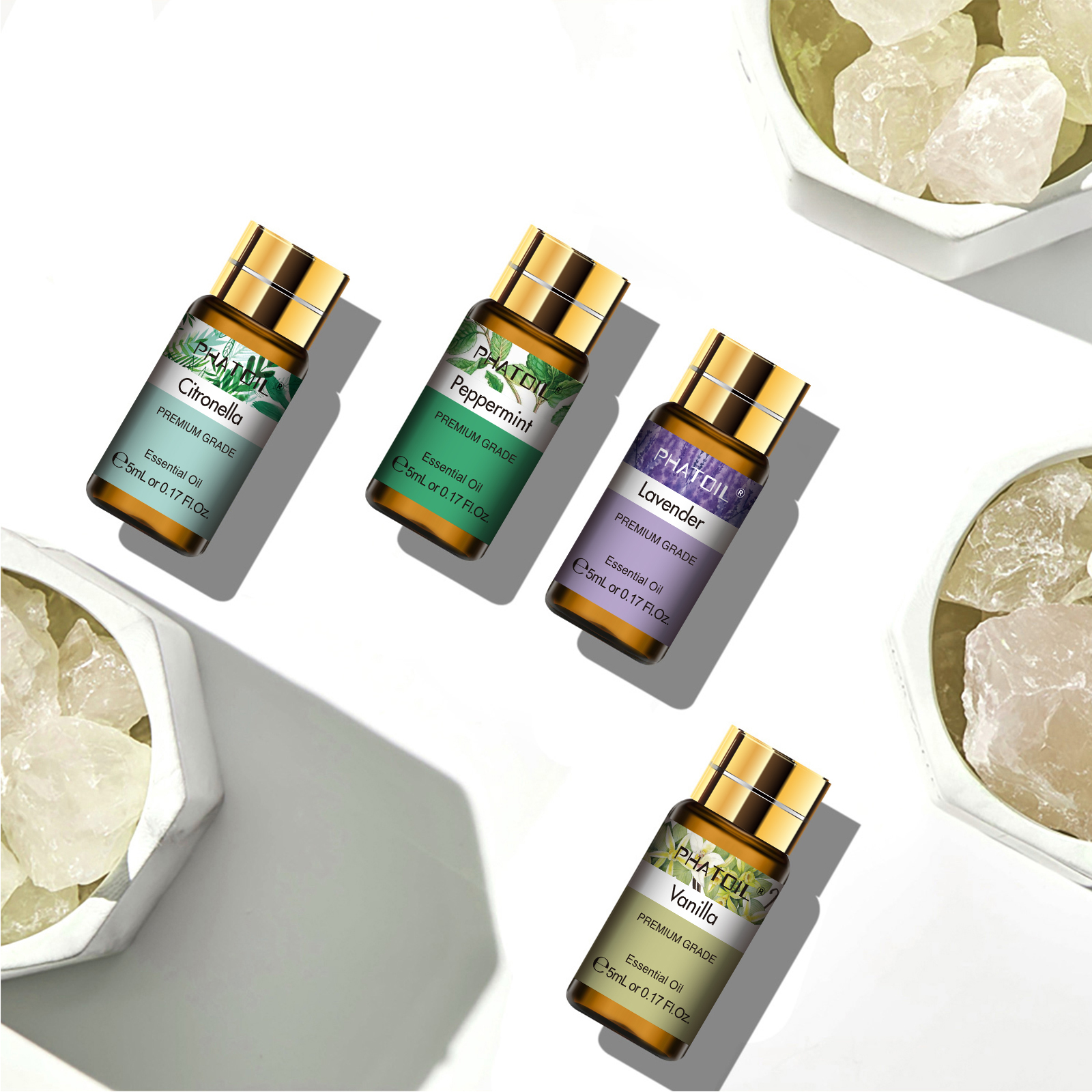 PHATOIL 15 Bottles Essential O - огляд і ціна Home Fragrance Lemongrass