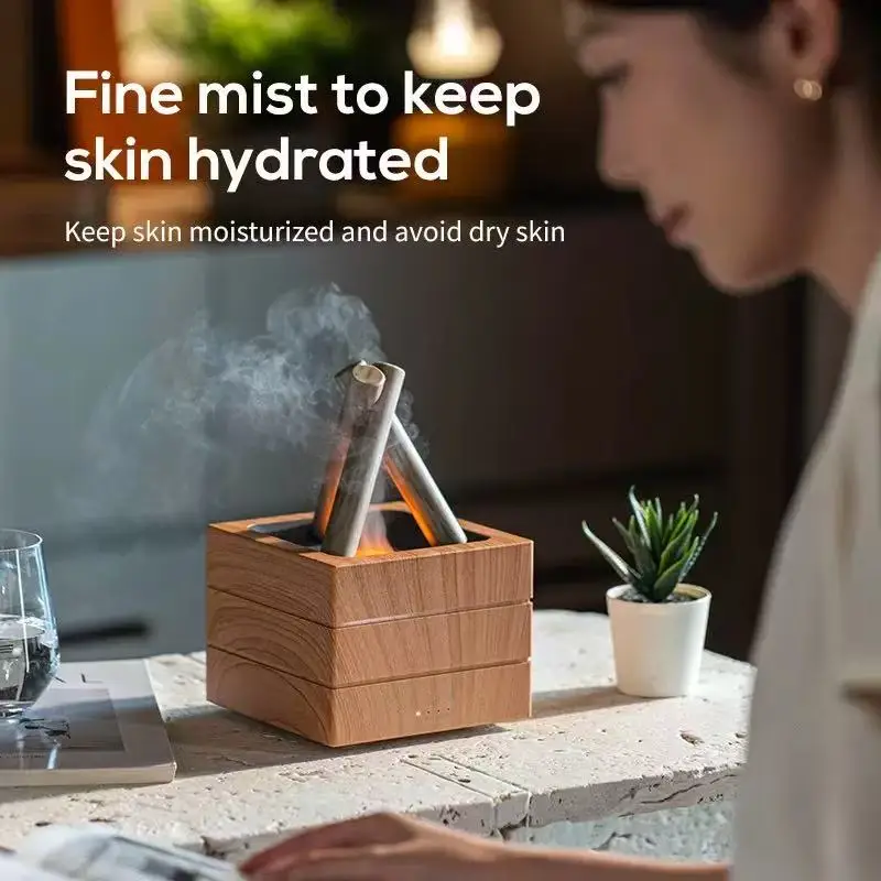 Air Humidifier Flame Essential - огляд і ціна Home Fragrance Leather Diffuser