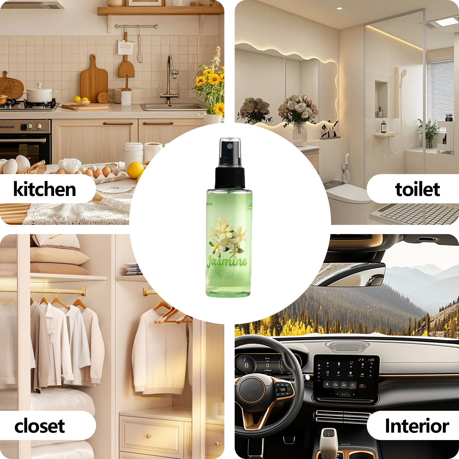 100ml JASMINE-Scented Hand-Spr - огляд і ціна Home Fragrance Mist