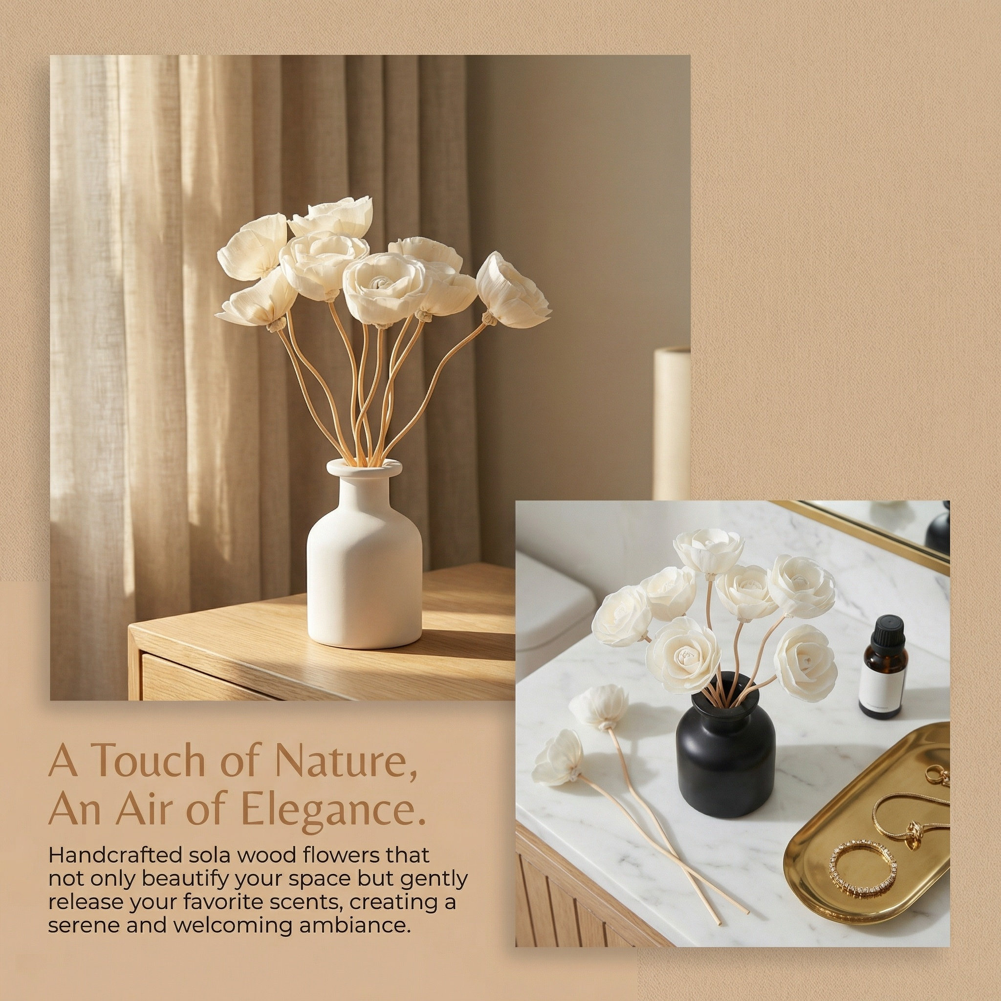 8Pcs Flower Design Wooden Diff - огляд і ціна Home Fragrance Diffuser Refills