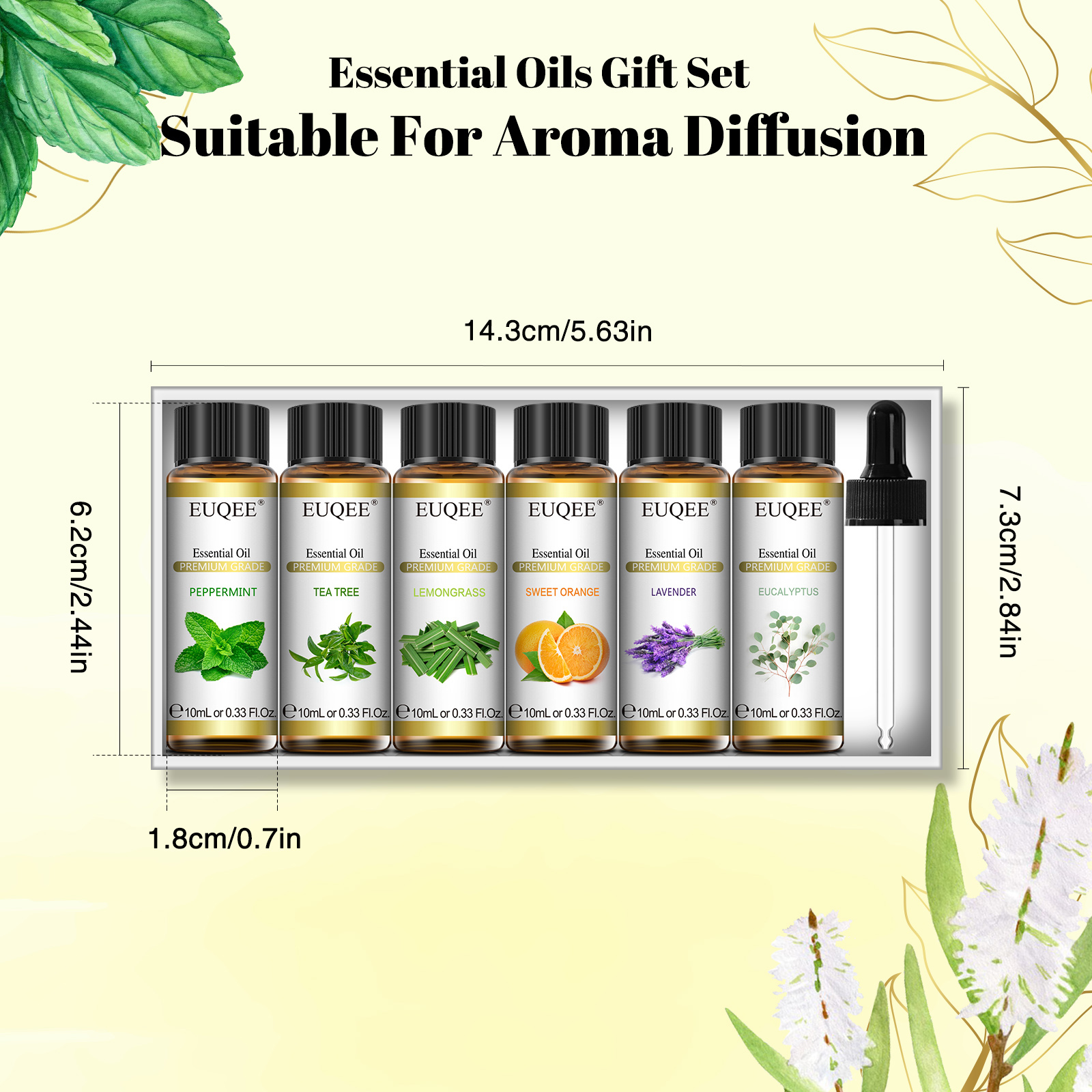 EUQEE Lavender Eucalyptus Pepp - огляд і ціна Home Fragrance Lemongrass