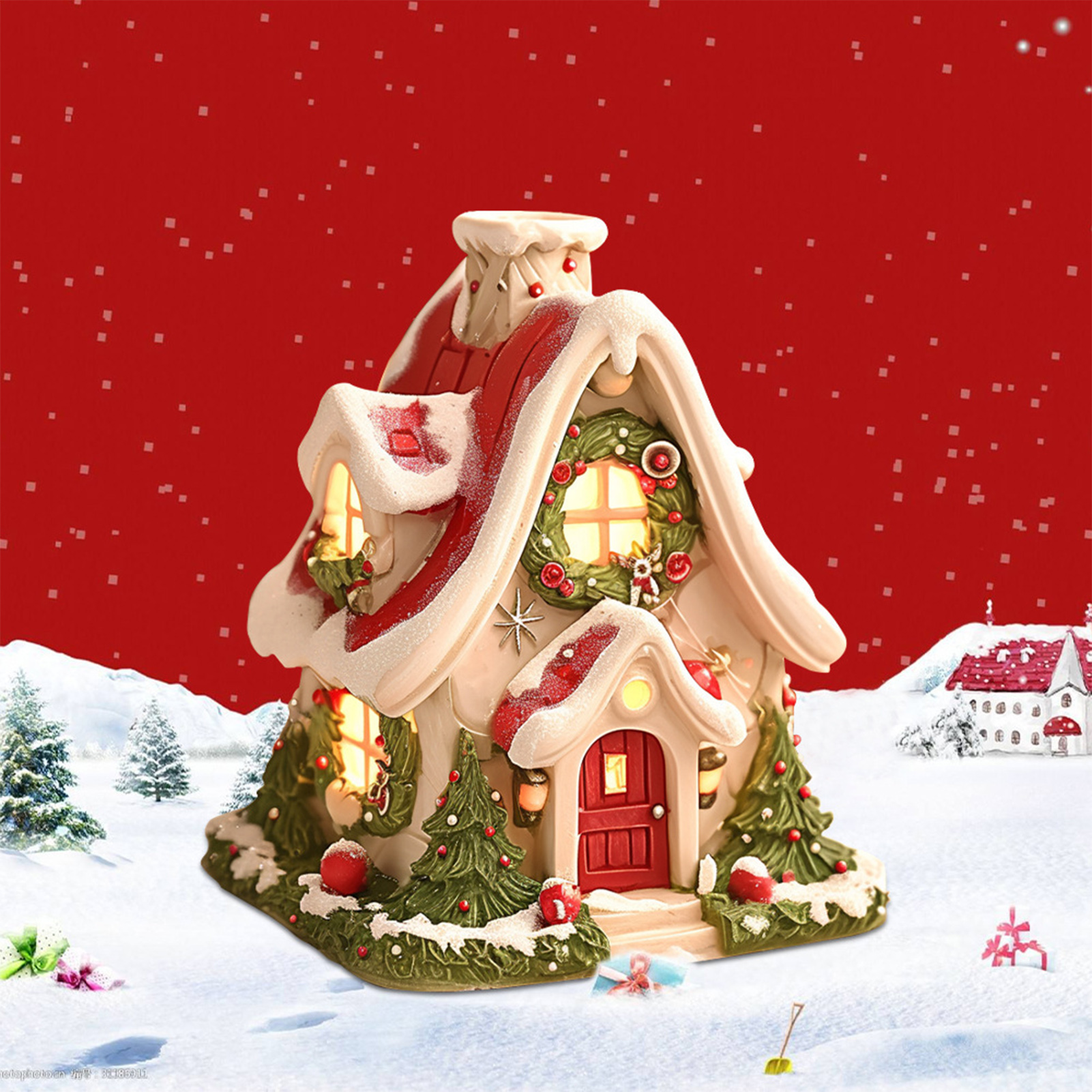 Creative Christmas Cabin Incen - огляд і ціна Ceramic Oil Burner