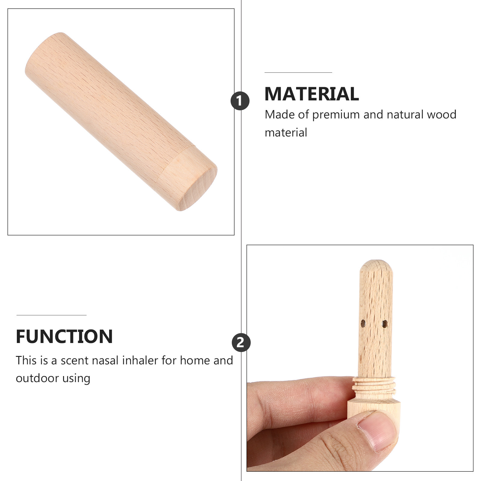 1Pcs Wooden Scent Nasal Inhale - огляд і ціна Home Fragrance Oils