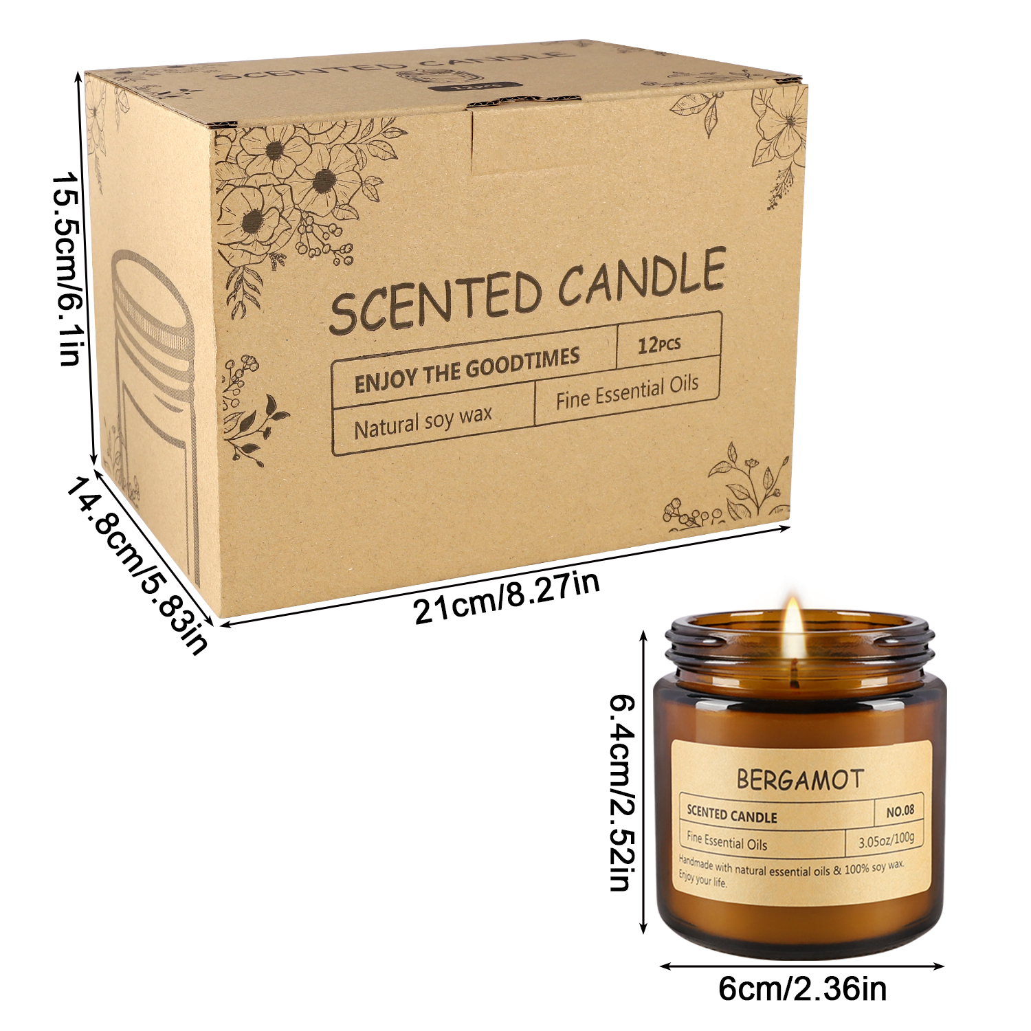 12 sachet scented candles with - огляд і ціна Fragrance Home Decor