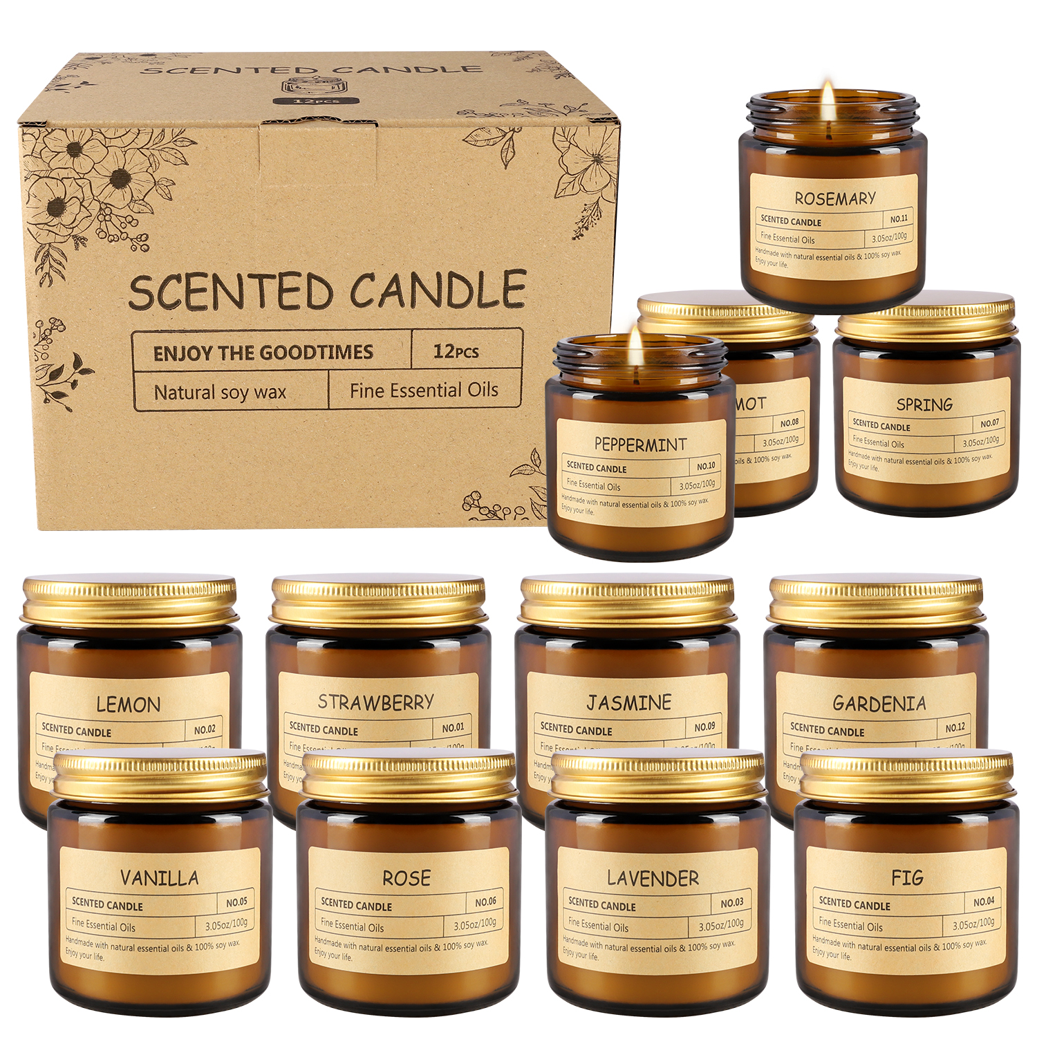 12 sachet scented candles with - огляд і ціна Fragrance Home Decor