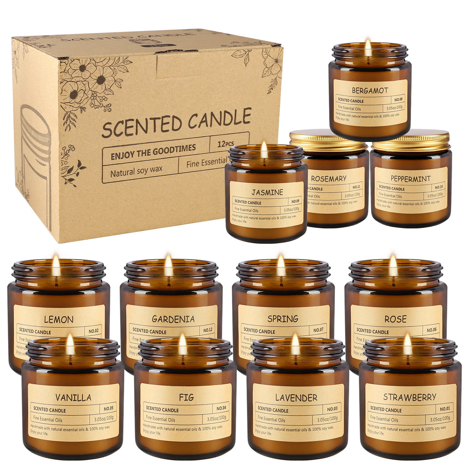12 sachet scented candles with - огляд і ціна Fragrance Home Decor