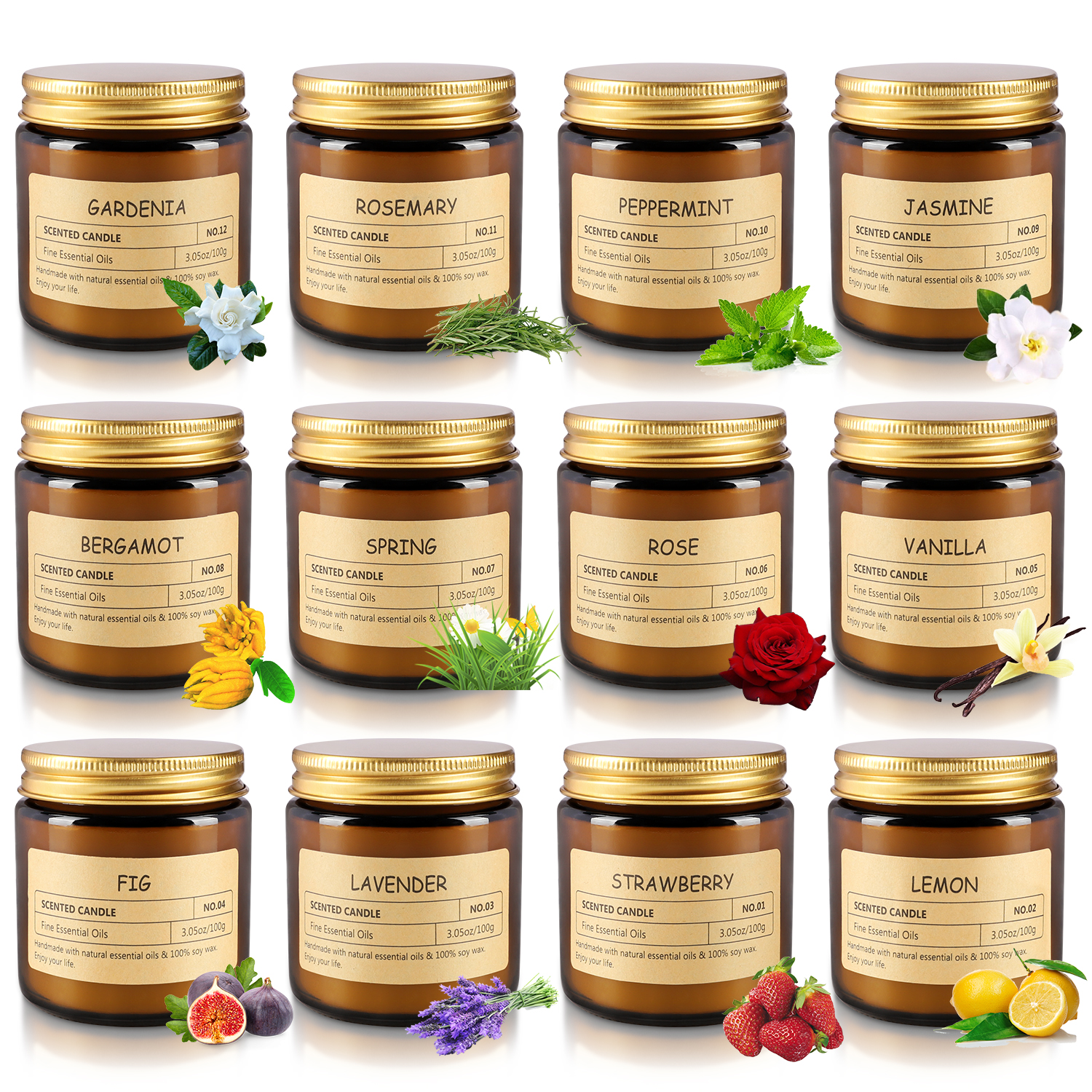 12 sachet scented candles with - огляд і ціна Fragrance Home Decor