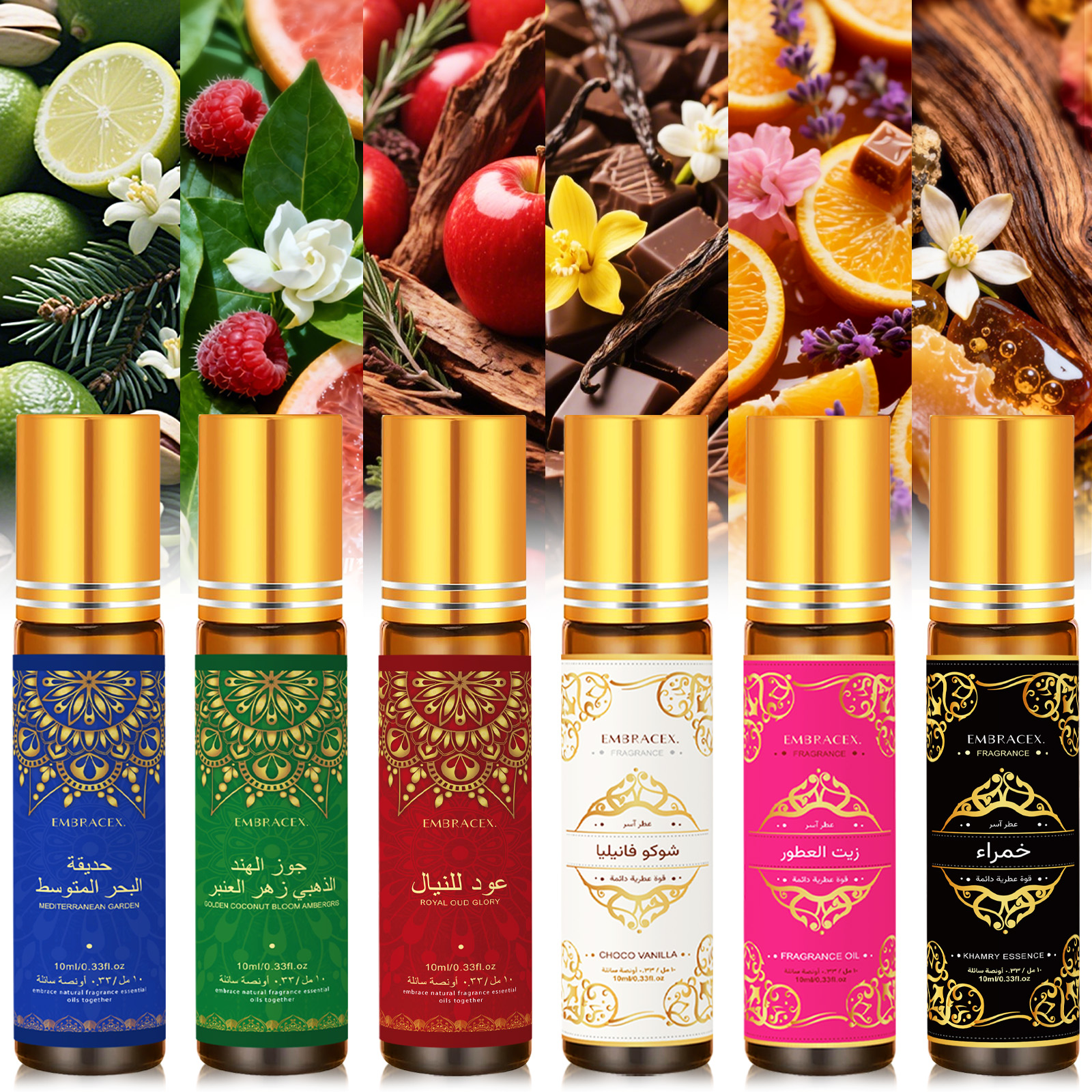 8PC/1PC 10ml Roller Essential  - огляд і ціна Home Fragrance Oils